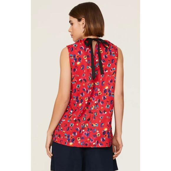 Jason Wu Red Leopard Print Tank Top 2 - Picture 2 of 12